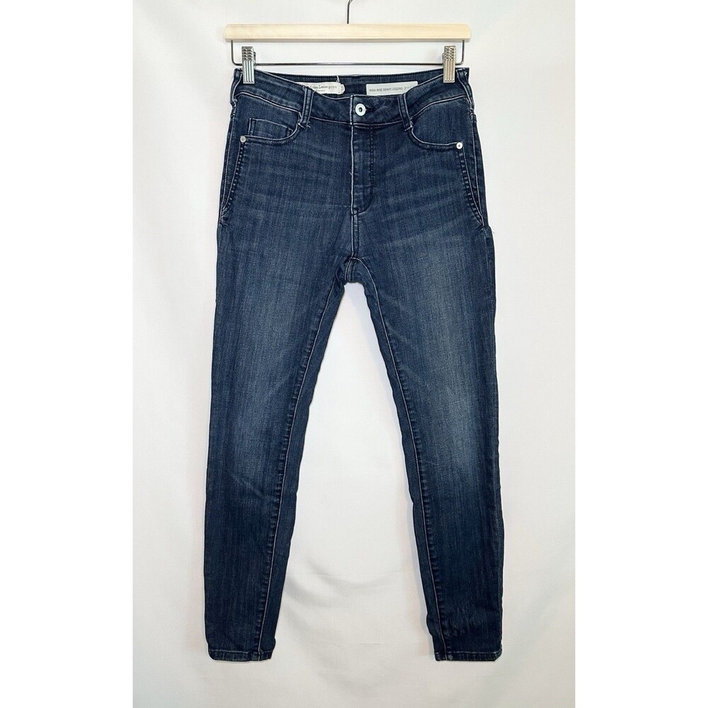 Pilcro and the Letterpress Anthro High Rise Denim Leggings Blue Jeans Women's 27